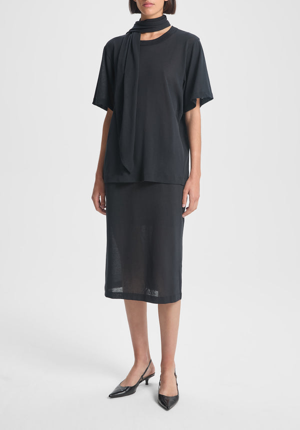 Moon Sheer Crepe Skirt